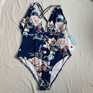 Cupshe Floral One Piece Swimsuit